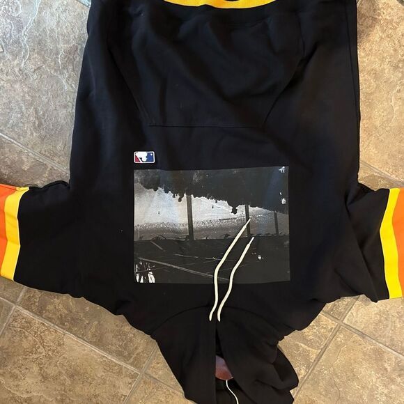 Men's X MLB hooded, cotton sweatshirt size XXL made in Italy, NWT - Picture 7 of 12